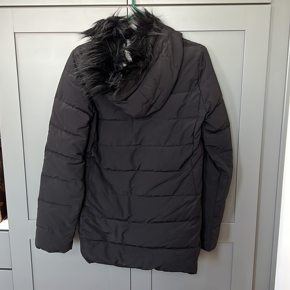 {GAP}Woman’s Sz M-Tall Black Primaloft Hooded Parka - Picture 7 of 10